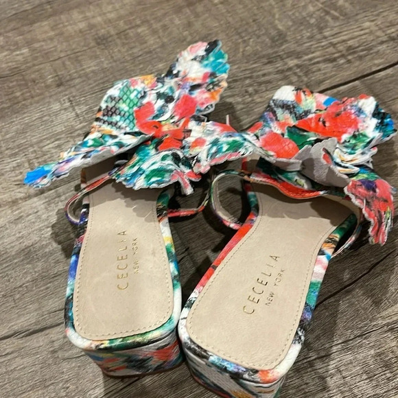 NWOB!! Cecelia New York - Happy Sandal - Multi Color Heel - Size 6 - Picture 5 of 8